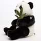 Bild von Panda Kuscheltier Teddy sitzend mit Bambuszweig Plüschtier Bär MI LING