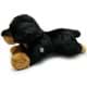 Bild von Rottweiler Kuscheltier Hund liegend schwarz-braun Plüschtier TESSA