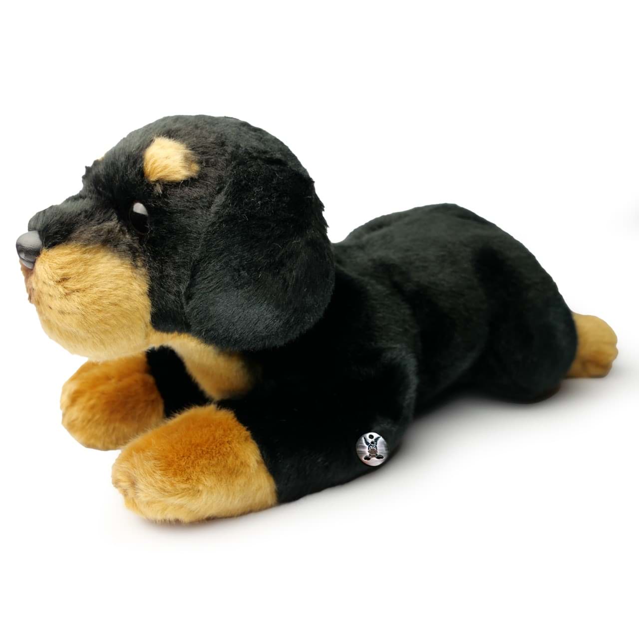 TY Beanie Boos 33cm Glubschi Brutus Rottweiler Hund schwarz Stofftier Plüschtier 