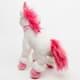 Bild von Einhorn SKY weiß-rosa stehend 25 cm Kuscheltier Plüschtier Pferd mit Horn