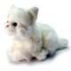 Bild von Katze Kuscheltier liegend weiß 27 cm Plüschtier GRACE