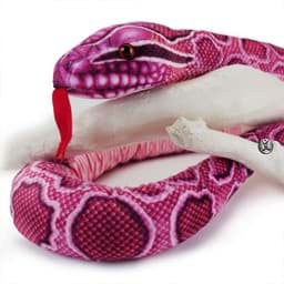 Bild von Pink-Python Kuscheltier Schlange Python 150 cm Plüschschlange Plüschtier PISAYA