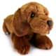 Bild von Dackel Kuscheltier Teckel Kurzhaardackel Hund Plüschtier braun liegend KARLCHEN