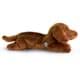 Bild von Dackel Kuscheltier Teckel Kurzhaardackel Hund Plüschtier braun liegend KARLCHEN