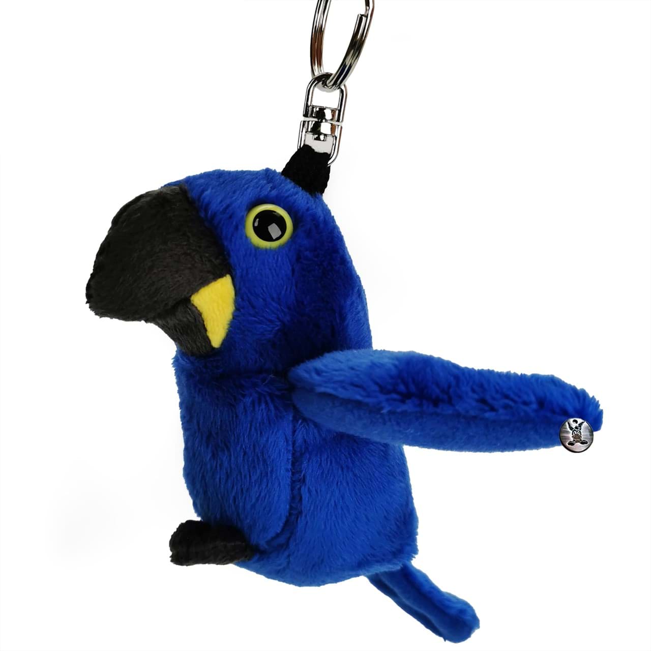 Bild von Hyazinth-Ara Schlüsselanhänger Papagei blau Vogel Plüsch Kuscheltier Anhänger RIO