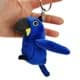 Bild von Hyazinthara Schlüsselanhänger Papagei blau Vogel Plüsch Kuscheltier Anhänger RIO
