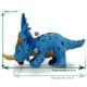 Bild von Dinosaurier Styracosaurus Kuscheltier 40 cm blau Plüschtier Ceratopsia SUNJA 