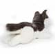 Bild von Husky Kuscheltier liegend 30 cm grau-weiß - Plüsch Hund NANUK