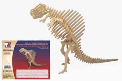 Bild von 3D Puzzle Spinosaurus Dinosaurier Skelett aus Holz 
