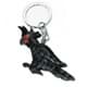 Bild von Palmkakadu Papagei schwarz Vogel Schlüsselanhänger Taschenanhänger aus Holz 