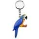 Bild von Gelbbrustara Papagei blau gelb Vogel Schlüsselanhänger Taschenanhänger aus Holz 