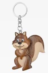 Bild von Eichhörnchen Schlüsselanhänger Taschenanhänger aus Holz 