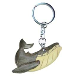 Bild von Buckelwal Bartenwal Fisch Schlüsselanhänger Taschenanhänger aus Holz 