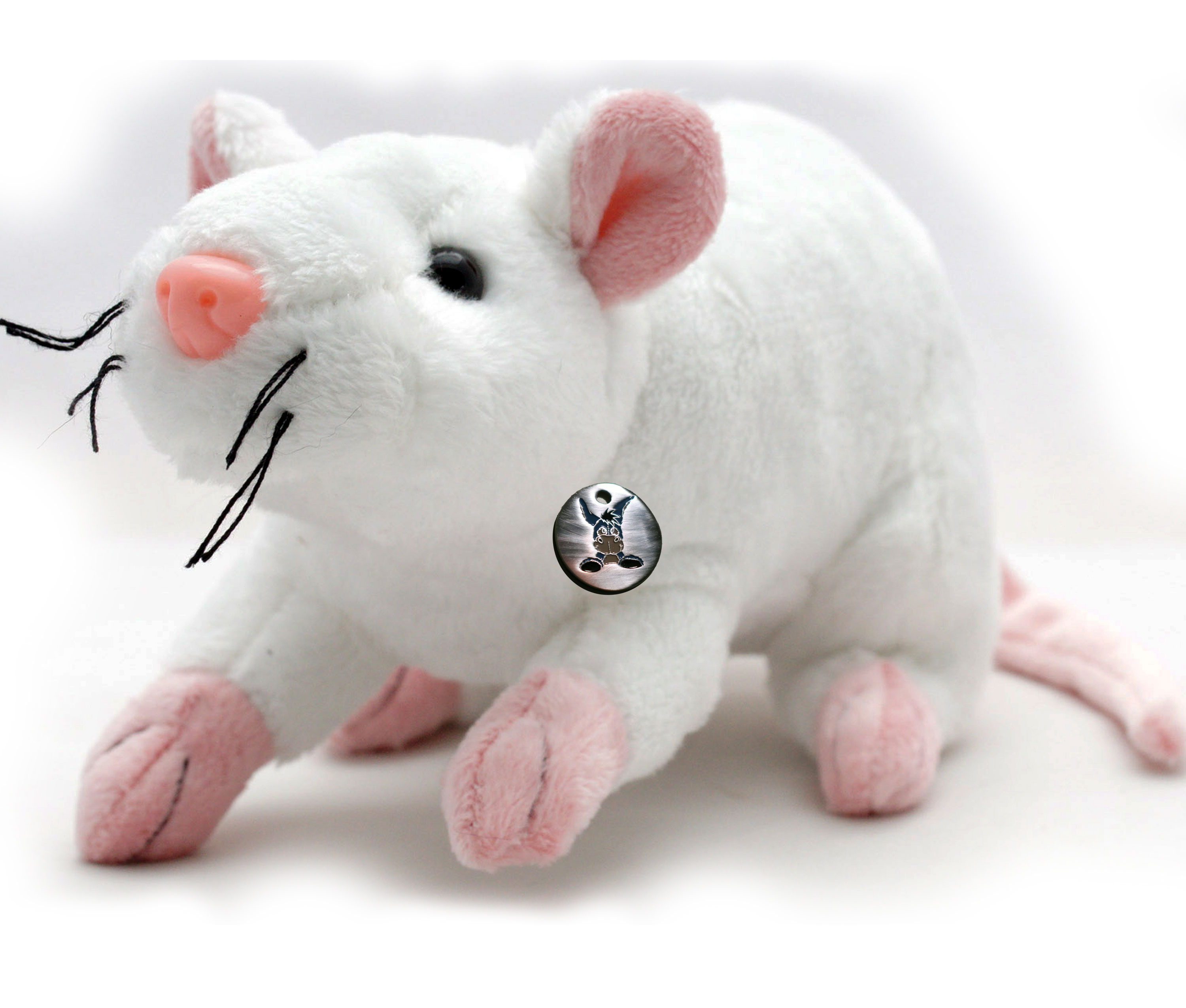 MAUSI Maus Kuscheltier Ratte grau 25 cm Plüschtier 