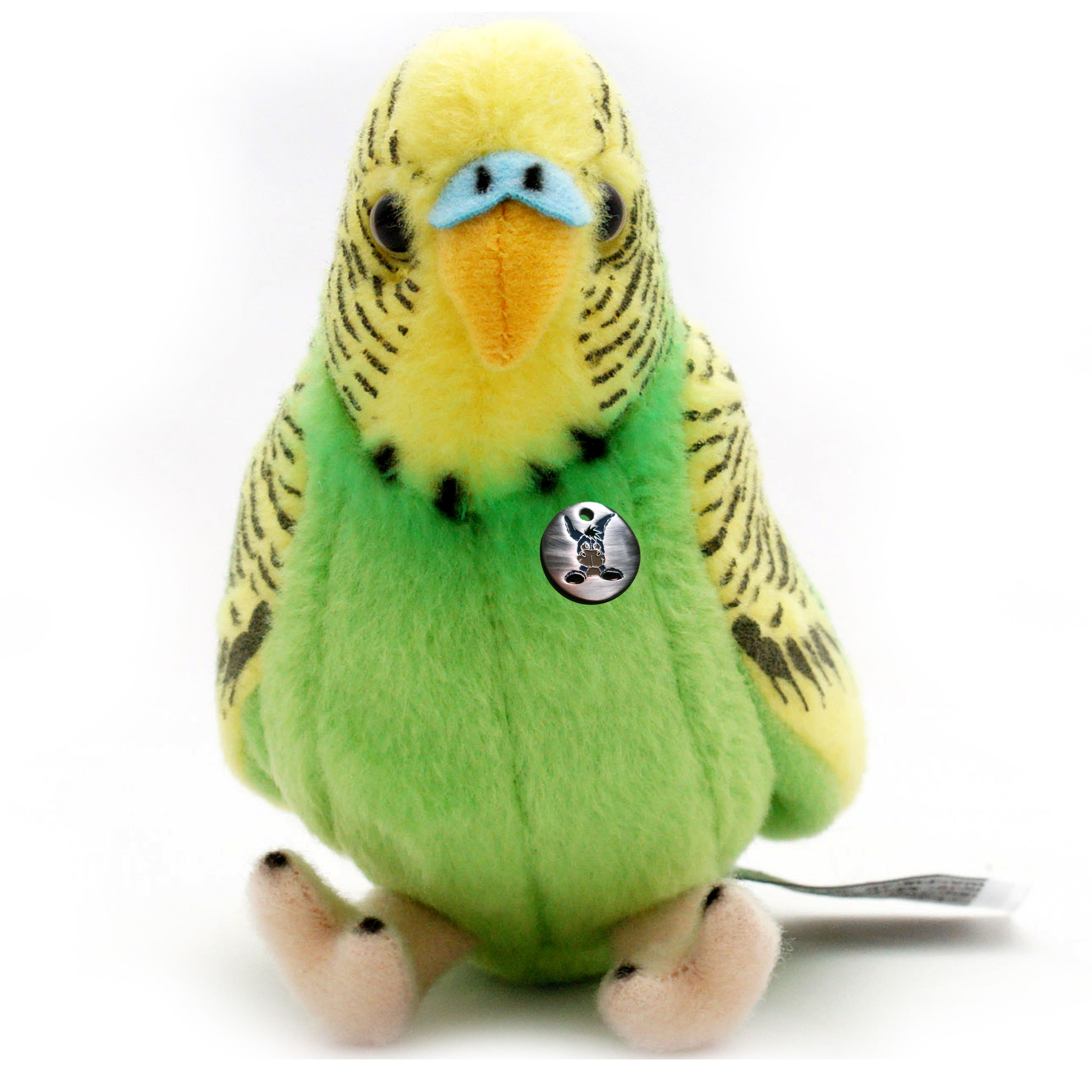 Wellensittich KIWI grün Kuscheltier 19 cm Plüschtier Vogel Sittich Plüschvogel 