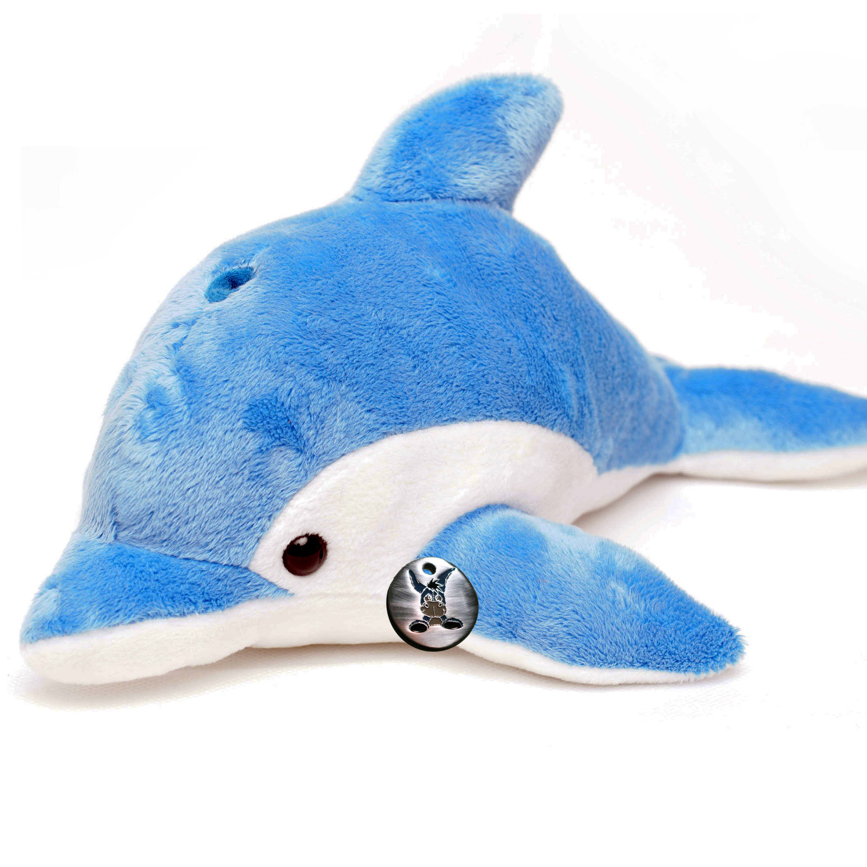 26 cm blauer Delfin Kuscheltier 