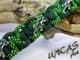 Bild von Paracord Armband LIZZARD - forest / neon grün diamond mit Metall Eidechse