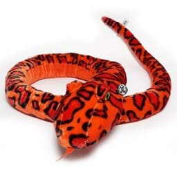 Bild von Schlange Kuscheltier rot mit Rassel XXL 250 cm Python Anaconda Boa Plüschtier ZITTA