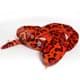 Bild von Schlange Kuscheltier rot mit Rassel XXL 250 cm Python Anaconda Boa Plüschtier ZITTA
