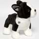 Bild von Bulldogge Kuscheltier stehend schwarz-weiß - Plüsch Hund TAYLOR