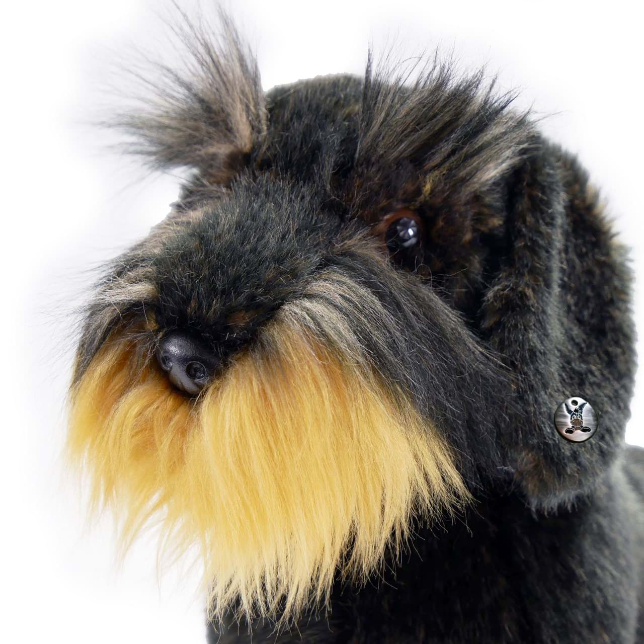 Dackel Kuscheltier Hund sitzend 32 cm Plüsch Rauhaardackel WALDI