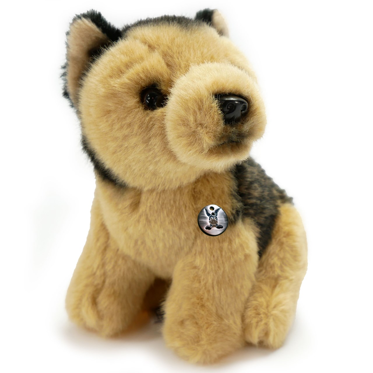 kleiner Schäferhund LEXI Kuscheltier sitzend 12 cm Kuscheltier Plüschtier Hund 
