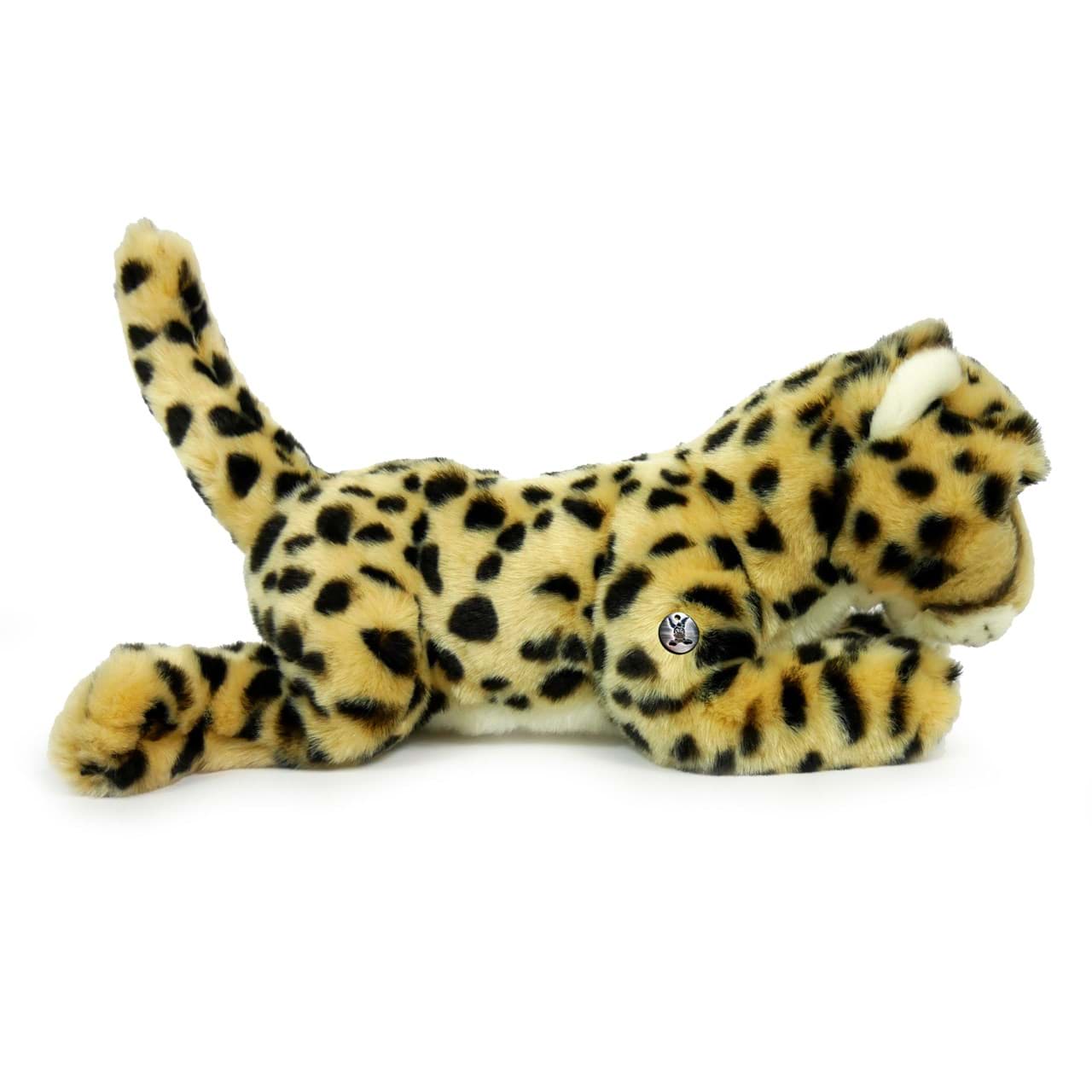 LED-Wackelohr Tiermütze Leopard Gepard aus Plüsch für Kinder und Erwachsene 