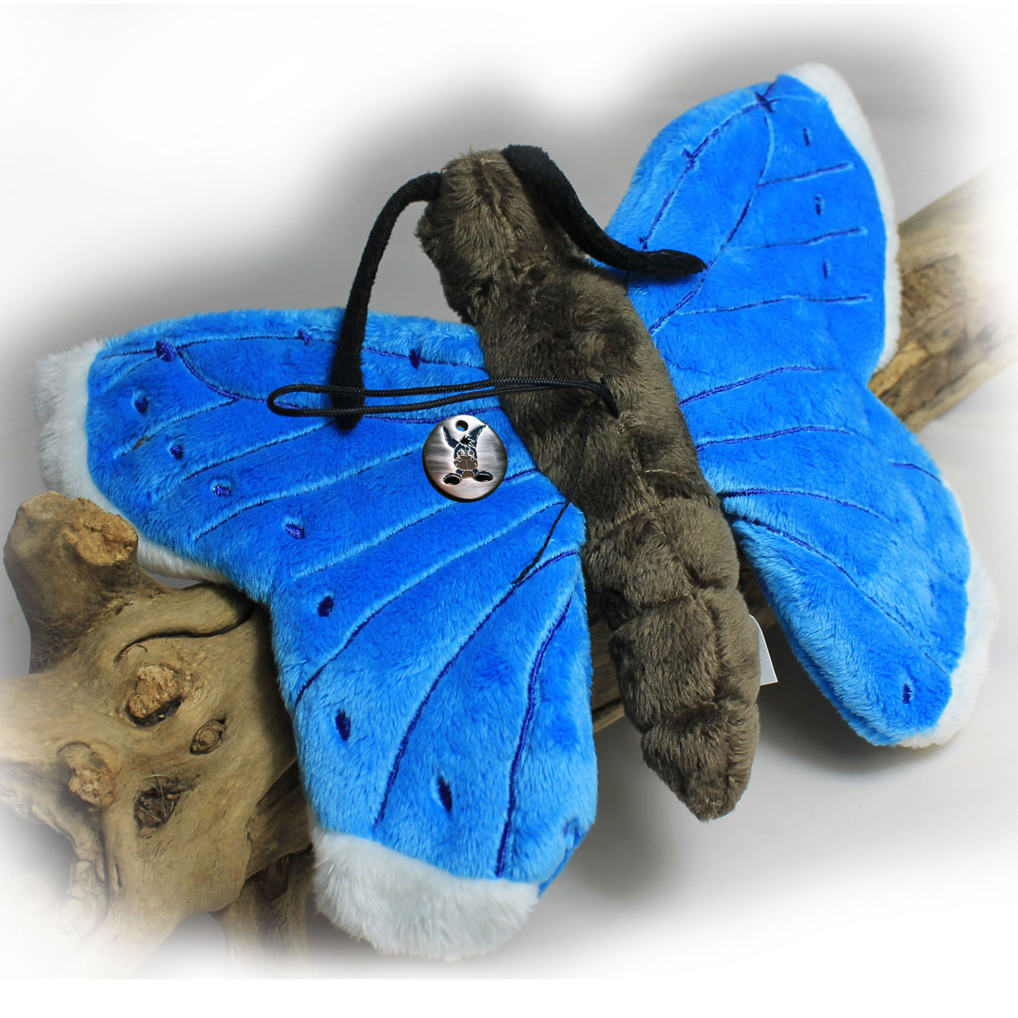 Schmetterling LILLI blau Kuscheltier 25 cm Plüschtier Plüschschmetterling 