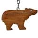 Bild von Braunbär Grizzly Anhänger Schlüsselanhänger Taschenanhänger aus Holz 