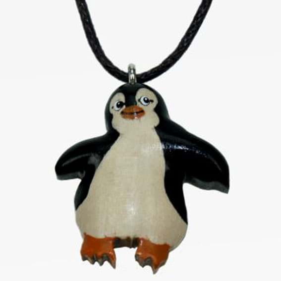 . Schlüsselanhänger Schlüsselring Schlüsselband Tier Tiere  Anhänger Pinguin Taschenanhänger aus Holz