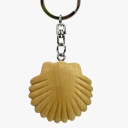 Bild von Muschel Anhänger Schlüsselanhänger Taschenanhänger aus Holz 