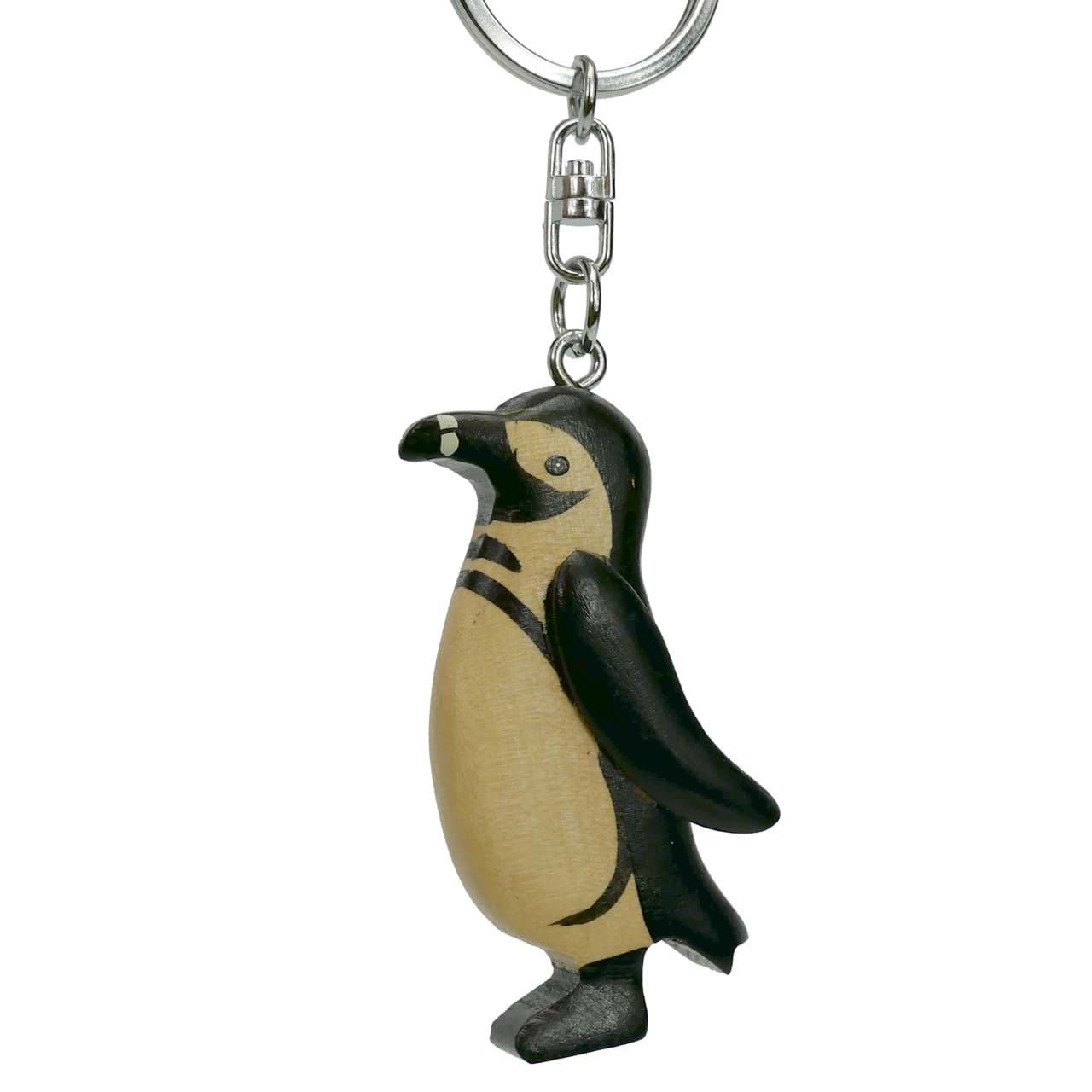 Schlüsselband Schlüsselanhänger Pinguin großer Schlüsselring Handgemacht 