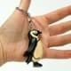 Bild von Pinguin Anhänger Schlüsselanhänger Humboldpinguin Taschenanhänger aus Holz 