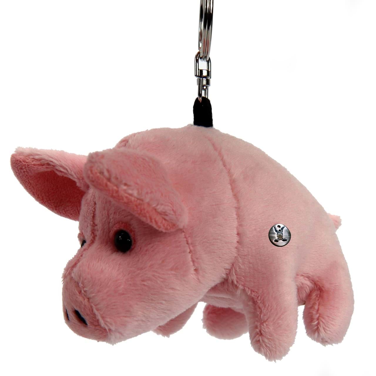 . Schwein Schlüsselanhänger Plüsch Glücksschwein  Glücksbringer Kuscheltier Anhänger DIGGY Spielzeug Geschenk