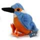 Bild von Eisvogel Kuscheltier Vogel blau orange Kuscheltier Plüschtier Wildvogel ALCEDO 