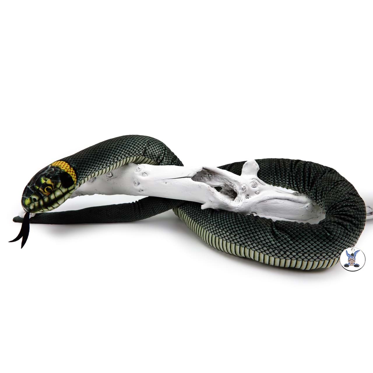 Kuscheltier 150 cm lang Schlange Klapperschlange mit Rassel 