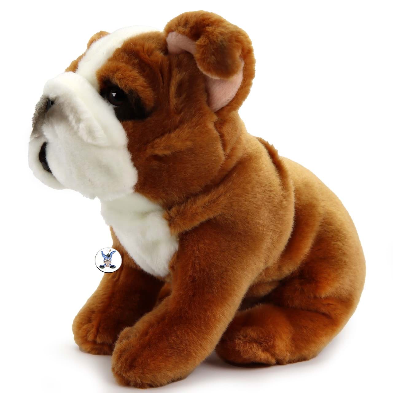 Stofftier stehend 30 cm Plüschtier Hund Kuscheltier Bulldogge Signature Puppies 