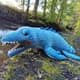 Bild von Dinosaurier Mosasaurus Kuscheltier blau 44 cm Plüsch Meeresechse MATABLUE