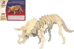 Bild von 3D Puzzle Triceratops Dinosaurier Skelett aus Holz 