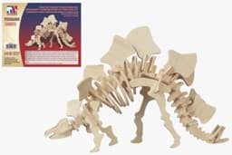 Bild von 3D Puzzle Stegosaurus Dinosaurier Skelett aus Holz 