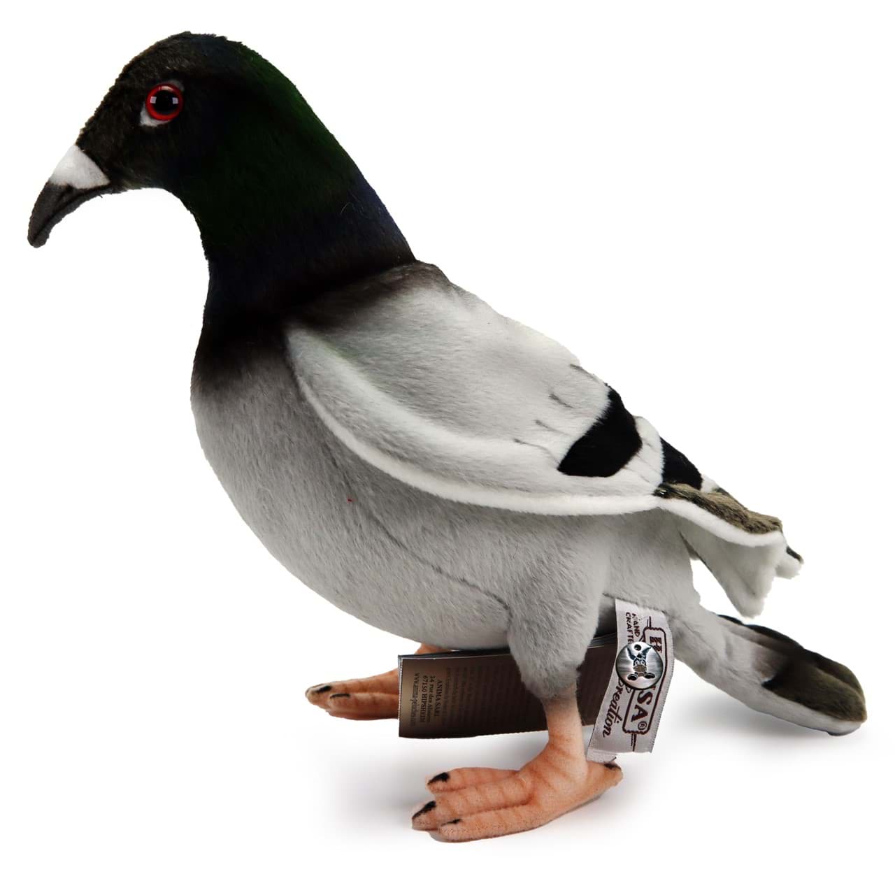 Uni-Toys Vogel Taube Brieftaube  ca 20 cm groß 