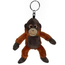 Bild von Affe Schlüsselanhänger Plüsch Äffchen braun Kuscheltier Anhänger BIMBA